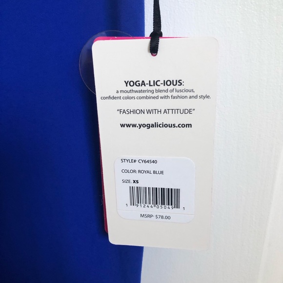 Yoga-Lic-Ious workout Capri leggings. - Picture 2 of 3